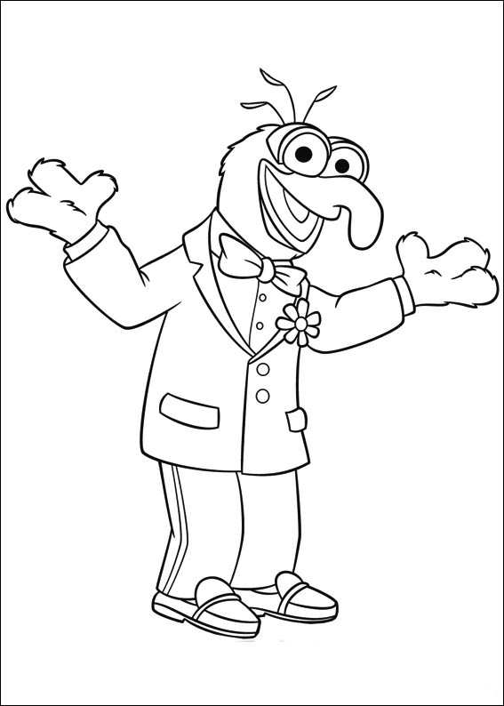Plansa de colorat cu Muppets 42 37